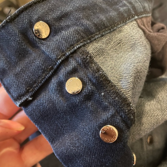 Gucci Dark Blue Moto Skinny/Tapered Leg Jean. - Picture 3 of 7